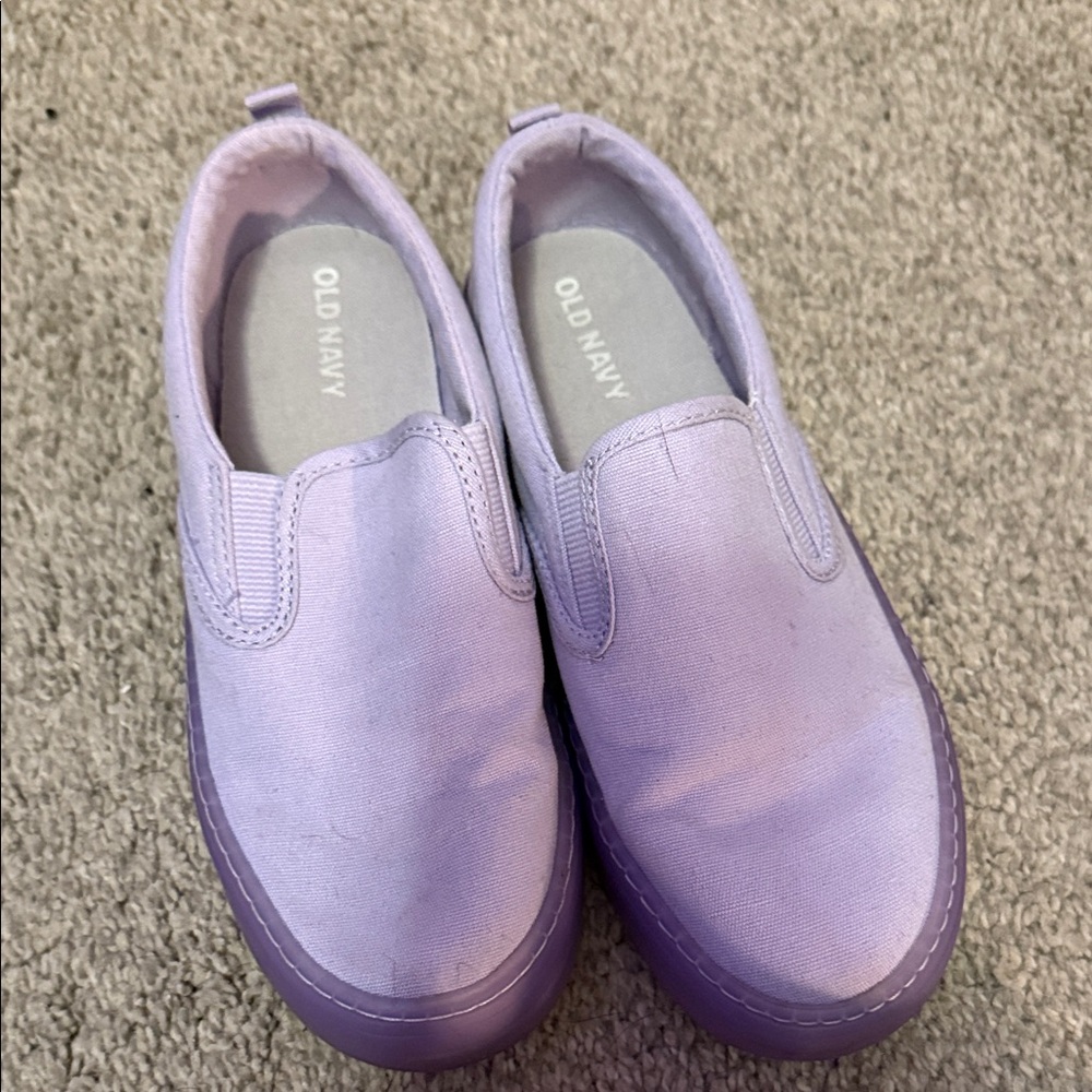 Old Navy Kids Lavender Slip-On Sneakers